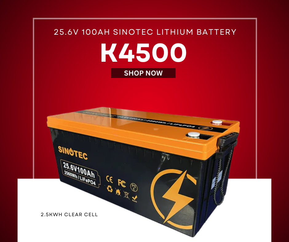 25.6V 100Ah Sinotec Lithium Battery